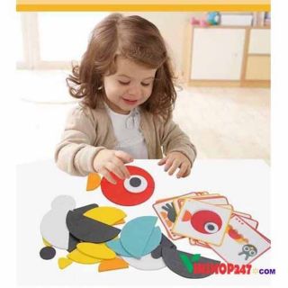 Ghép hình fun board montessori