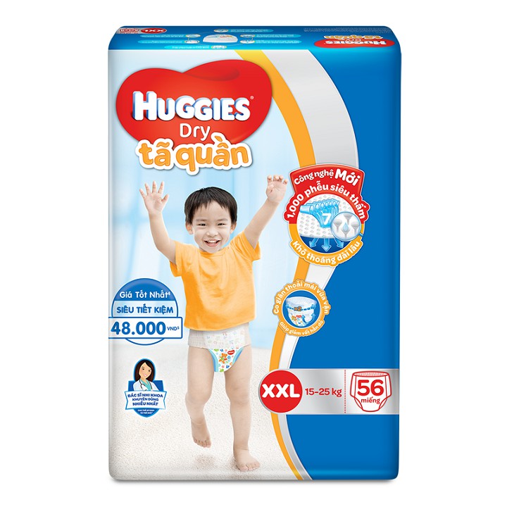 Tã Quần Huggies S24/M74/L68/XL62/XXL56_Duchuymilk