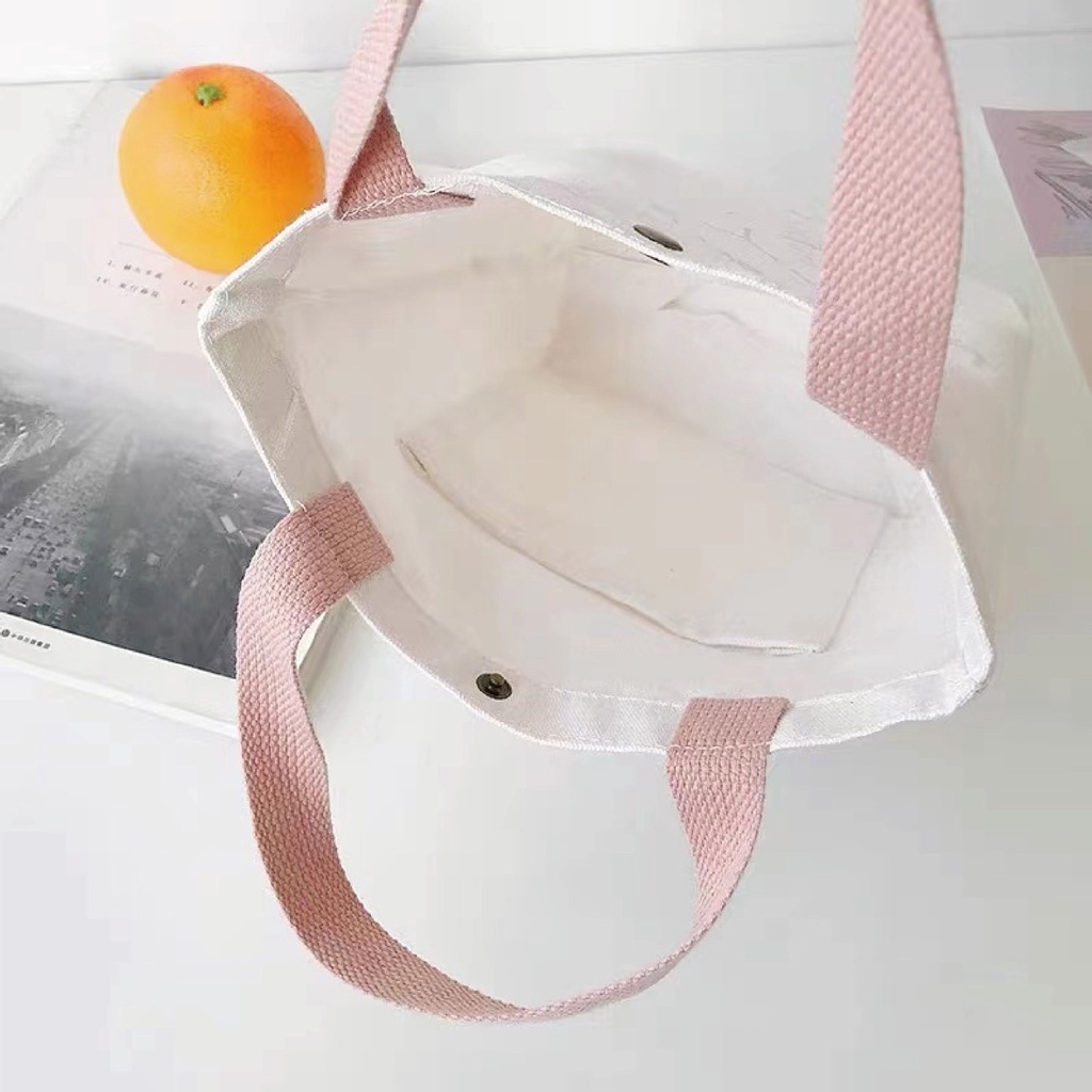 Túi Đeo Chéo Vải Canvas Họa Tiết Hoạt Hình Mẫu 2022 Thời Trang Cho Nữ