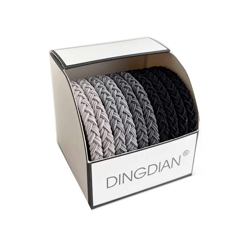 Dây Buộc Tóc Màu Đen Co Giãn Phong Cách Hàn Quốc Thời Trang Cho Nữ