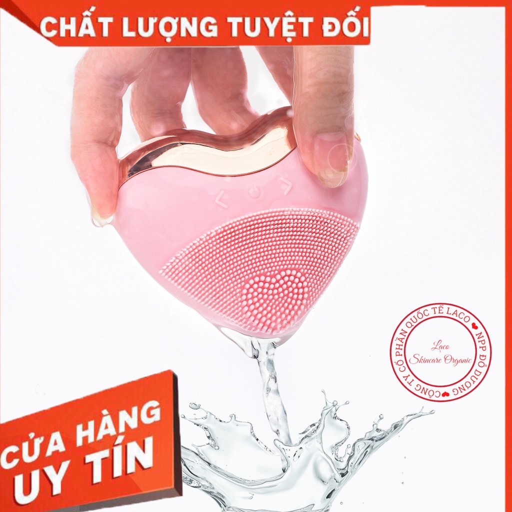 Máy Rửa Mặt Laco Luxury 3in1 Loại Sạch Bụi Bẩn Bã Nhờn Mụn Cám Mụn Đầu Đen Nâng Cơ Trẻ Hóa Làn Da giảm Nọng Cằm Massage