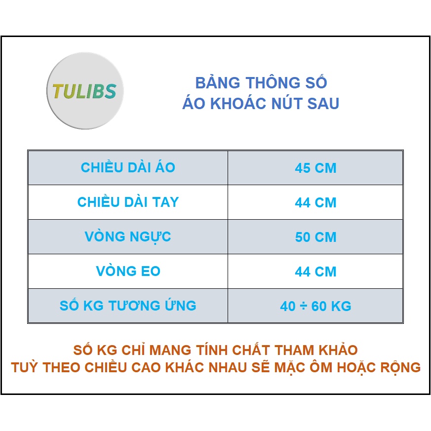 Áo khoác kaki nữ form lửng Hàn quốc nút sau hàng đẹp Tulibs