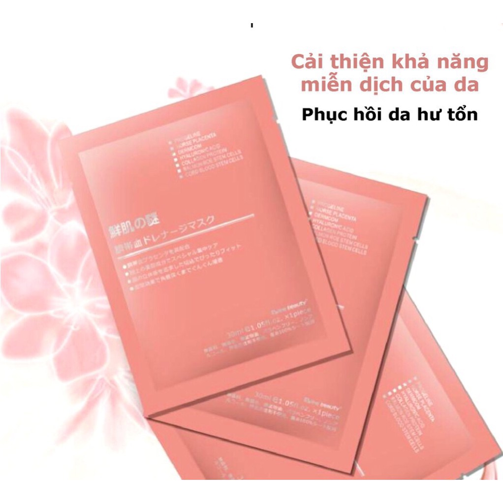 Mặt Nạ Nhau Thai Cừu  Mặt Nạ Tế Bào Gốc - Mask Cuống Rốn Nhật Bản Rwine Beauty - có sẵn