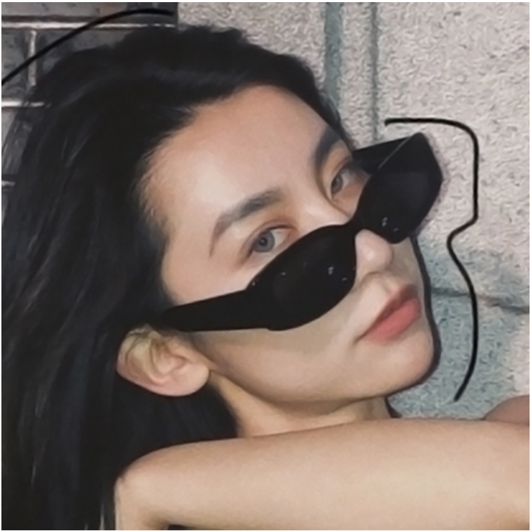 Kính Mát Hình Chữ Nhật Chống Tia UV Phong Cách Hip Hop Sự Bảo Vệ