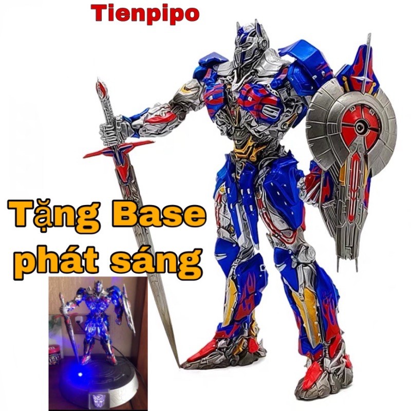 Mô hình Optimus Prime The Last Knight vs Megatron tặng kèm đế có LED