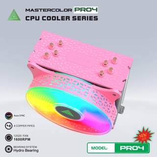 FAN CPU - Quạt Tản Nhiệt VSPTECH Cooler PR04 PRO4 LED ARGB (Đen, Trắng, Hồng, Xanh) - GẮN ĐA SOCKET