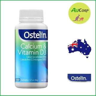 Viên uống bổ sung Canxi Ostelin Calcium - Vitamin D3 - ÚC - 130viên, Dành cho bà bầu,mẹ sau sinh và người lớn