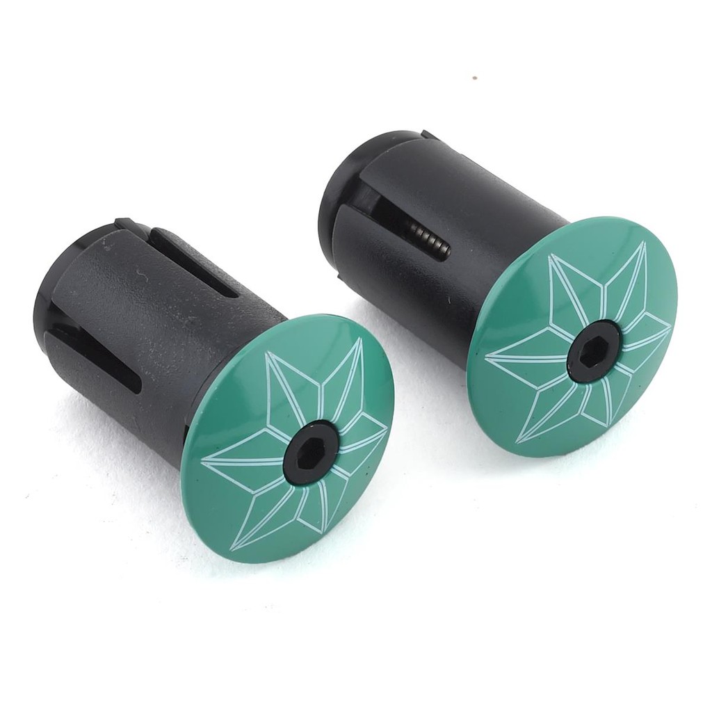 Cặp nút chặn dây quấn, dây cuốn trên tay lái xe đạp, Grips End Bar Plugs, hiệu Supacaz Star Plugz