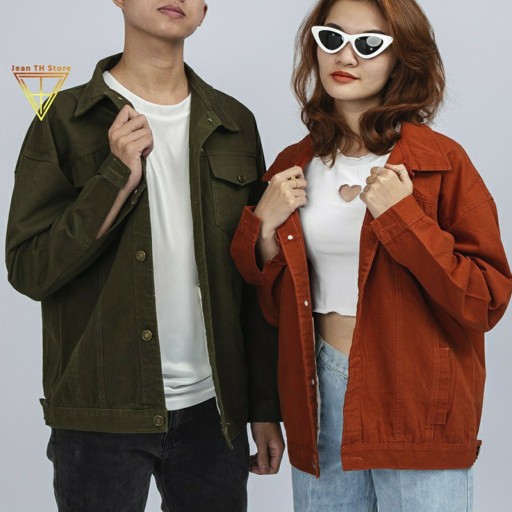 Áo Khoác Kaki Nam Nữ In Chữ (6 Màu) Form Rộng Hàn Quốc From New | BigBuy360 - bigbuy360.vn