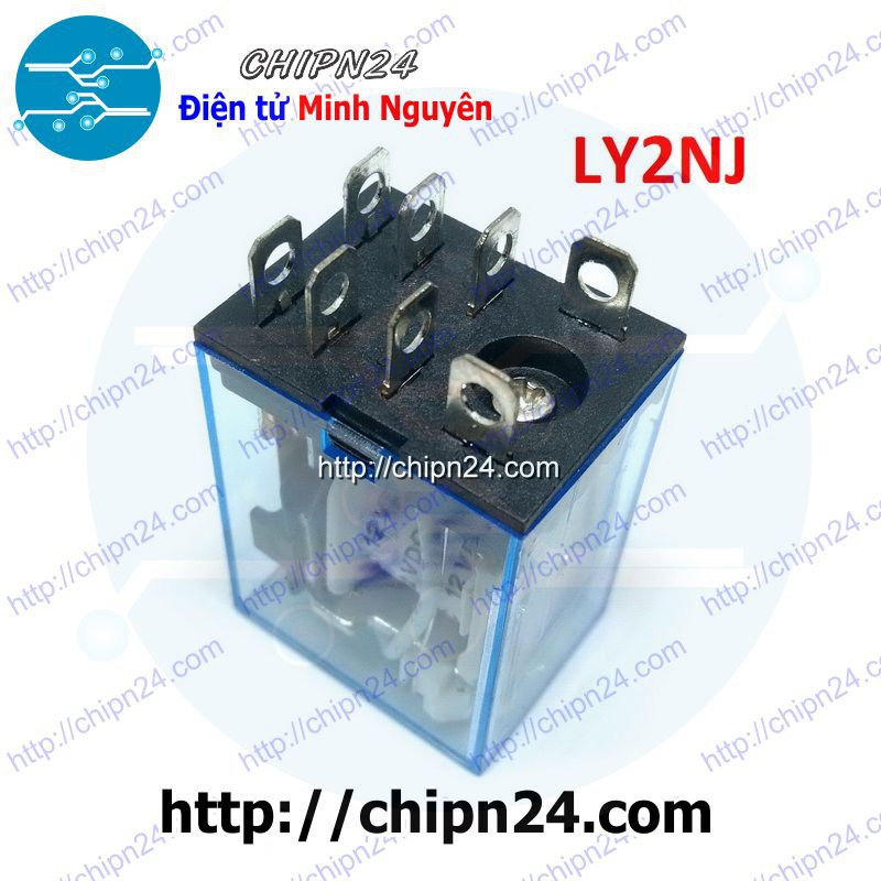 [1 CON] Relay Kiếng LY2NJ 8 chân 10A 24VDC (LY2N-J JQX-13F)