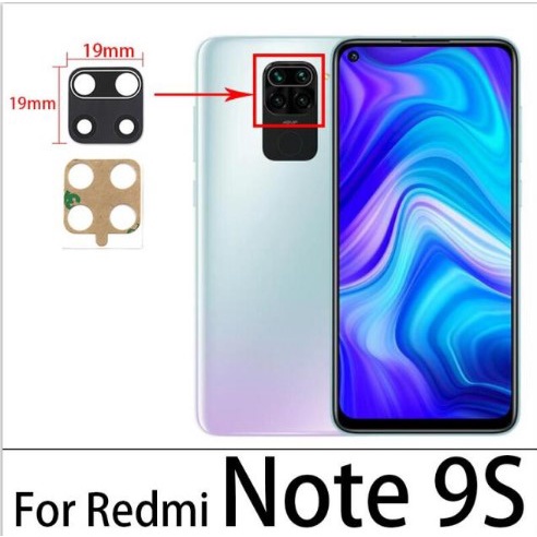 Kính camera sau Xiaomi Redmi Note 9S - Note 9 Pro 4G  - Tặng kèm miếng dán