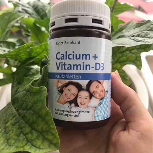 Viên ngậm canxi Calcium Vitamin D3 Sanct Bernhard vị Socola 150 viên, bổ sung canxi D3 cho bé và gia đình - Shop Melyca