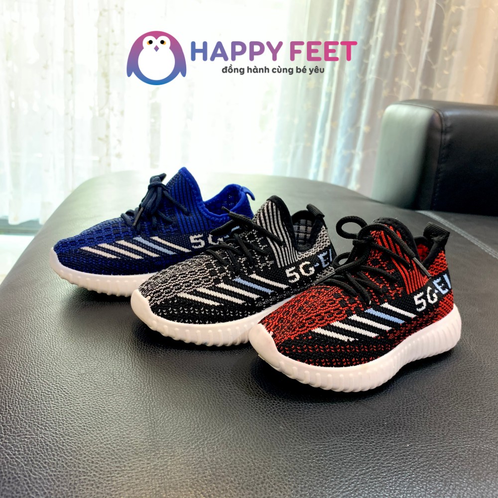 Giầy thể thao trẻ em sneaker lưới Happy Feet xỏ lười bé trai bé gái từ 1-5 tuổi – No32