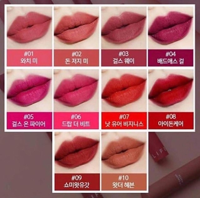 Son kem lì It's skin life color lip crush matte