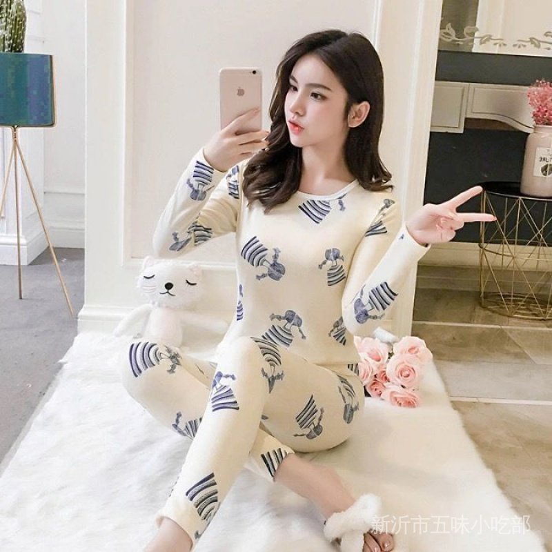 Bộ Đồ Lót Giữ Ấm Thời Trang Thu Đông Cho Nữ