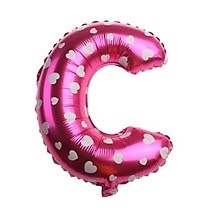 Bóng phao bảng chữ cái 40cm hồng tim mừng sinh nhật hpbd