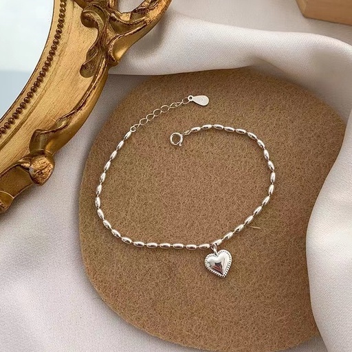 Vòng đeo tay mạ bạc 925 thiết kế đơn giản mới thời trang dành cho nữ