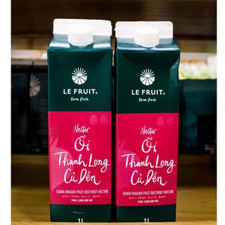Nước ép nectar ổi, thanh long, củ dền Le Fruit 1L