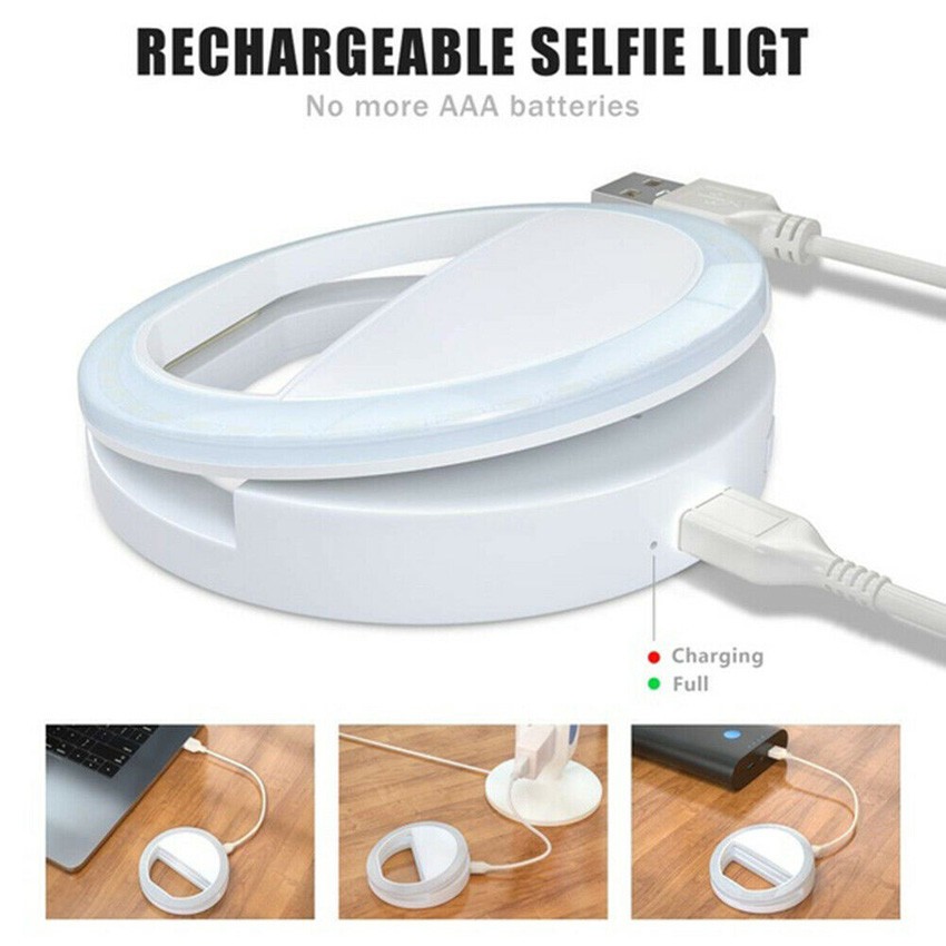 Đèn LED Tròn 36 Bóng Hỗ Trợ Chụp Ảnh Selfie Tiện Dụng