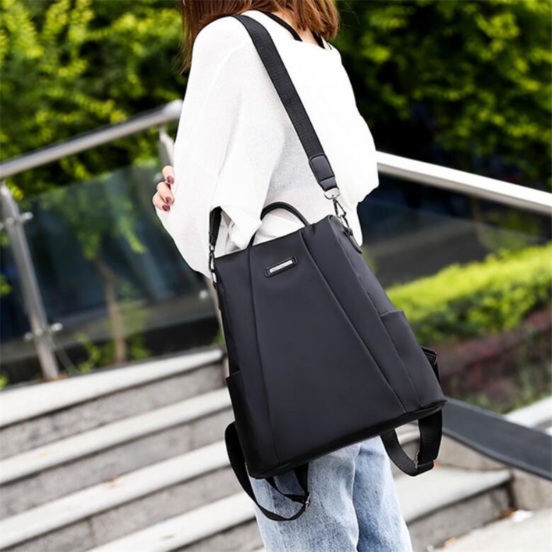 Ba lô đựng laptop chống trộm chất liệu nylon cao cấp thời trang mới dành cho nữ
