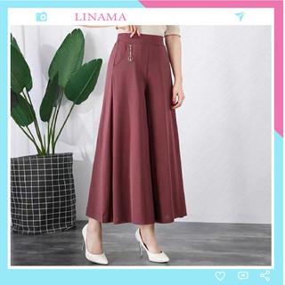 Quần ống rộng dài trơn thời trang cho nữ LN03