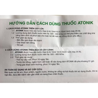 ATONIK - KÍCH RỄ NẢY MẦM 10ml - Thái