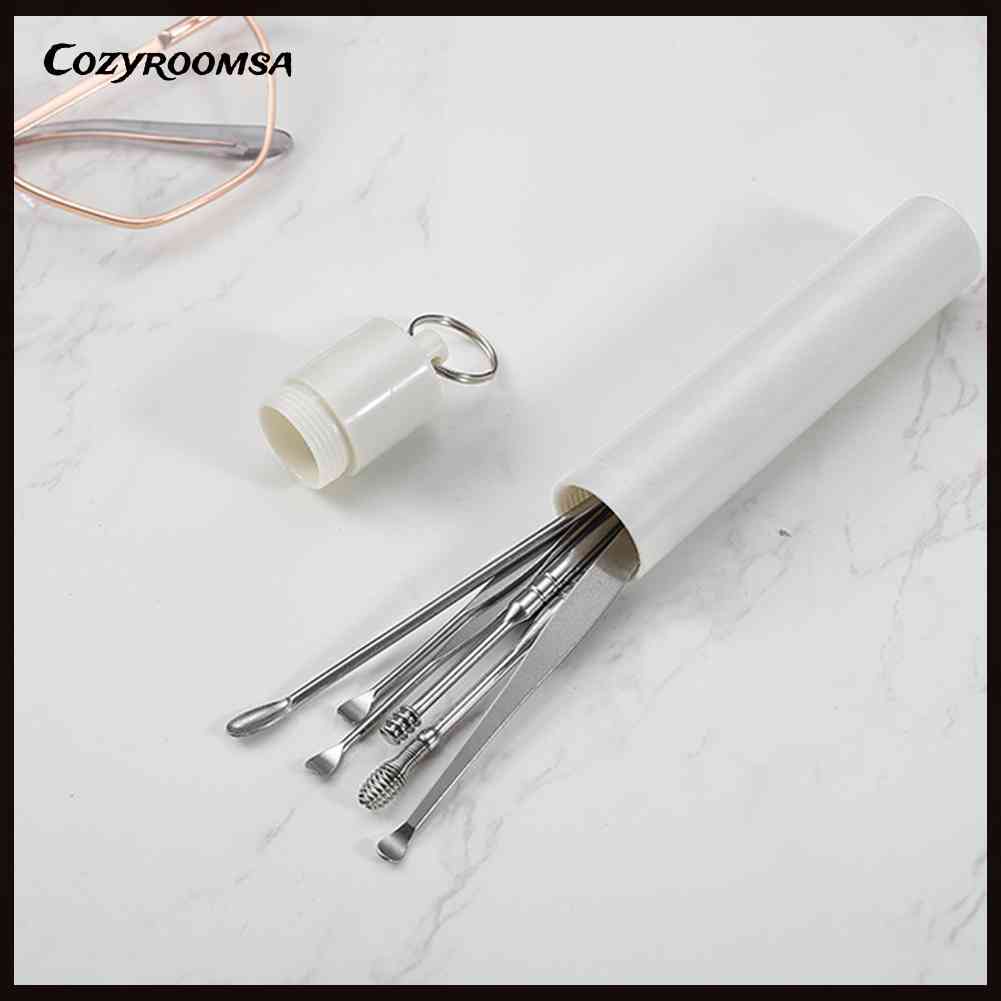Bộ 6 Dụng Cụ Lấy Ráy Tai Bằng Thép Không Gỉ