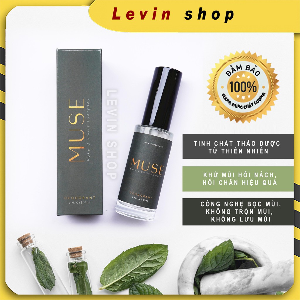 [Chính hãng] Xịt khử mùi hôi nách, hôi chân Muse [ 30ml ]