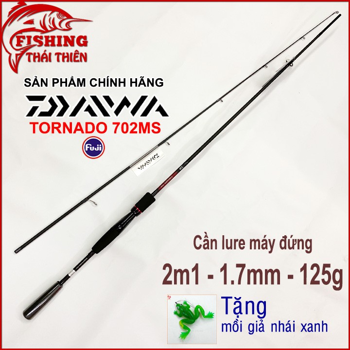 Cần câu cá Daiwa Tornado 702MS (cần máy đứng 2m1) khoen Fuji Pat Daiwa