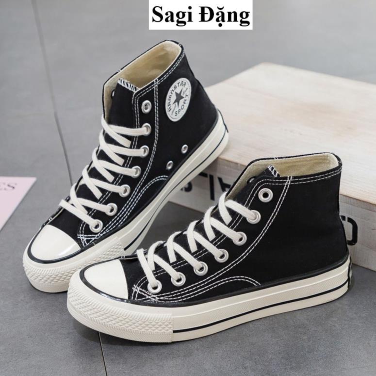 Giày cv cổ cao 1970s dáng thể thao ulzzang nữ full box, giày bata học sinh vải canvas đế bằng 🍈