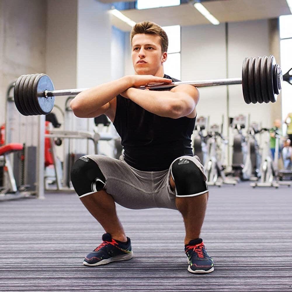 Bó gối tập gym ⭐️FREE SHIP⭐️ Bảo vệ đầu gối ⭐️ Xỏ gối squat, deadlift Gladiator Fit 8mm