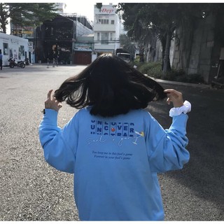 Áo Khoác Nỉ Bông UNCOVER FOOL GAME JACKET Unisex ( MÀU XANH BIỂN)