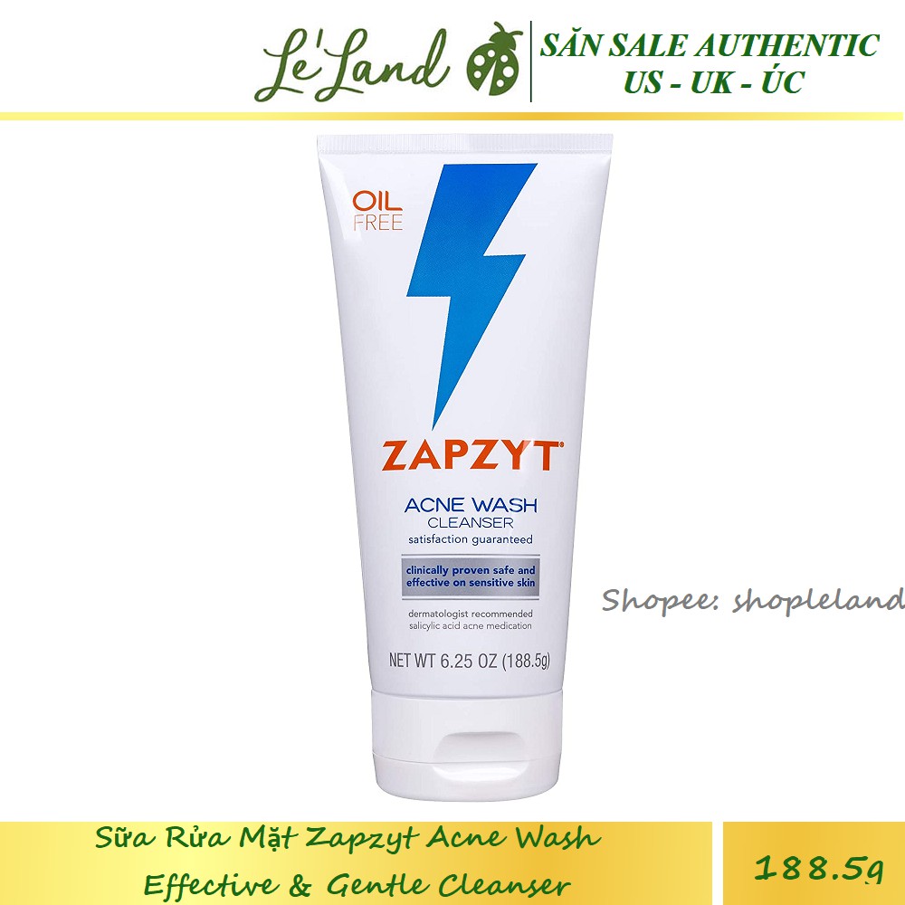 Bill US - Sữa Rửa Mặt Zapzyt Acne Wash Effective & Gentle Cleanser (188.5g) | BigBuy360 - bigbuy360.vn