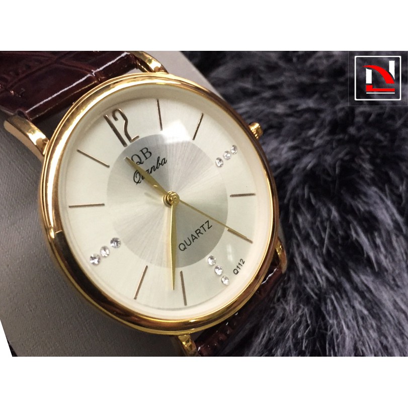 Đồng hồ nam dây da thời trang QianBa Q112