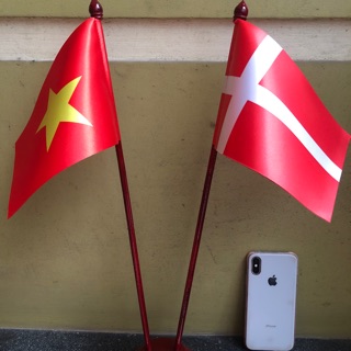 Cờ để bàn Việt Nam Đan mạch