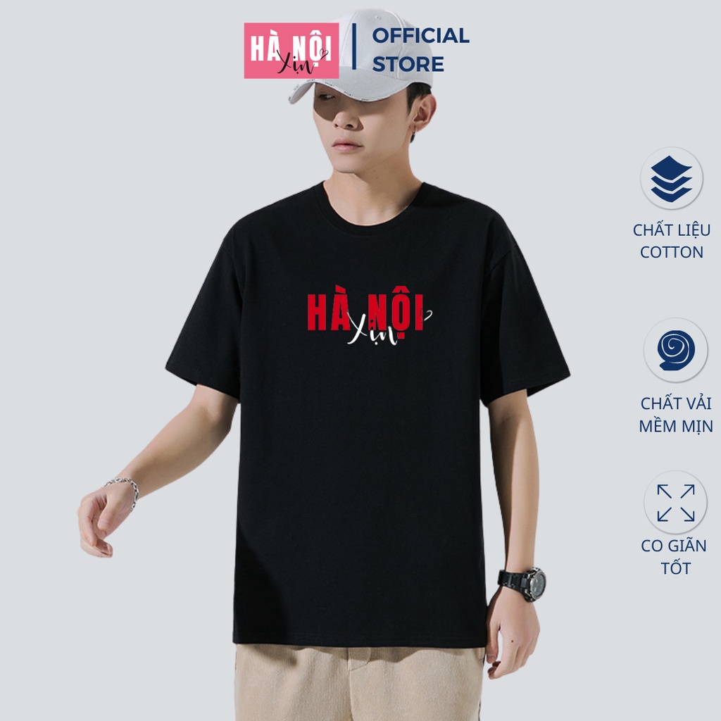 Áo thun nam nữ Unisex in HÀ NỘI XỊN phiên bản Premium Cao Cấp Chất Liệu 100% Cotton mềm mại, thoáng mát | BigBuy360 - bigbuy360.vn