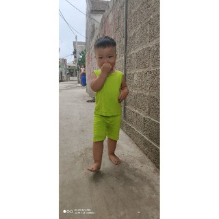 Bộ ba lỗ thun lạnh cho bé