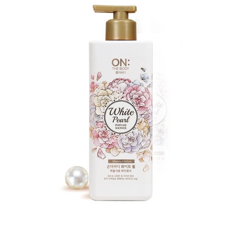 Sữa tắm dưỡng ẩm hương nước hoa On: The Body Perfume White Pearl 500g ( mầu trắng )