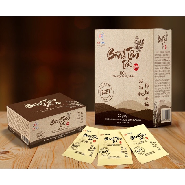Hộp trà quà tết thảo mộc cao cấp CZ tea - Trà organic