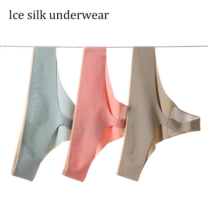 AOFEIQIKE AOFEIQIKE Quần Lót Lụa Lạnh Không Đường May Plus Size M-XL