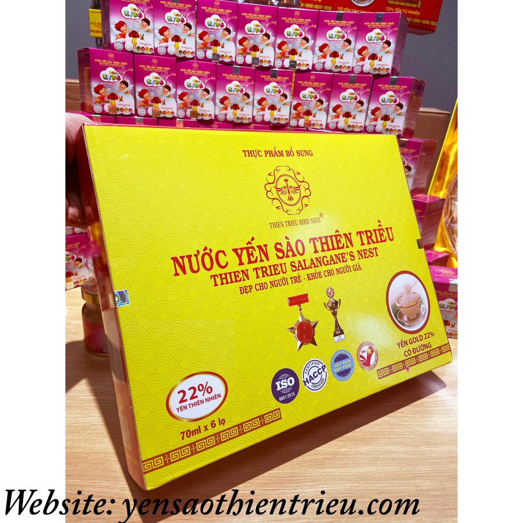 [FREESHIP]Nước Yến Sào Thiên Triều cao cấp 22% yến tươi ❤️️  (Có đường GOLD Hộp 6 lọ )❤️️ 70ML/Hũ | BigBuy360 - bigbuy360.vn