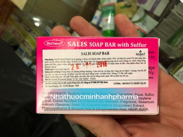 Xà phòng y khoa Salis Soap Bar 80g | BigBuy360 - bigbuy360.vn