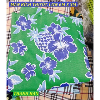 Màn che nắng size 6mx3m vải bố dày dặn che nắng tốt, che mái hiên