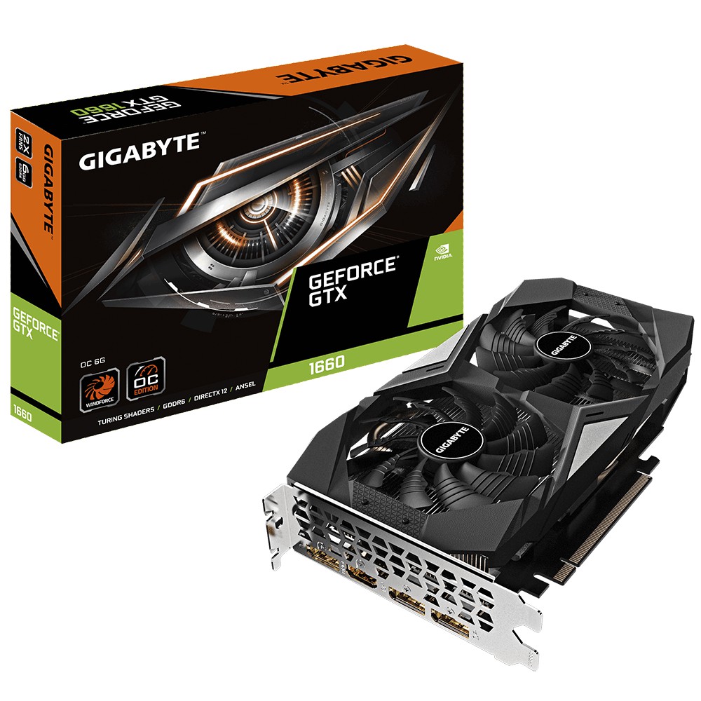 Card màn hình GIGABYTE GeForce GTX 1660 6GB DDR5 (N1660OC6GD) Viễn Sơn phân phối