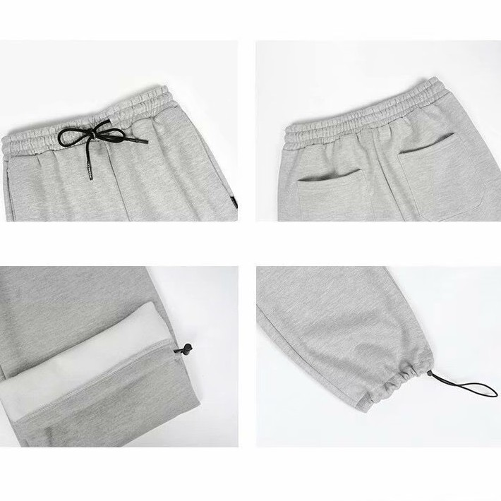 Quần jogger nam nữ ống rộng BÓ CHUN basic track pants unisex