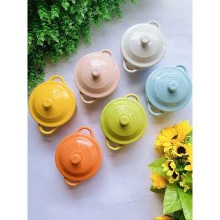 Chén Sứ Ăn Dặm Có Nắp Size To Cho Bé
