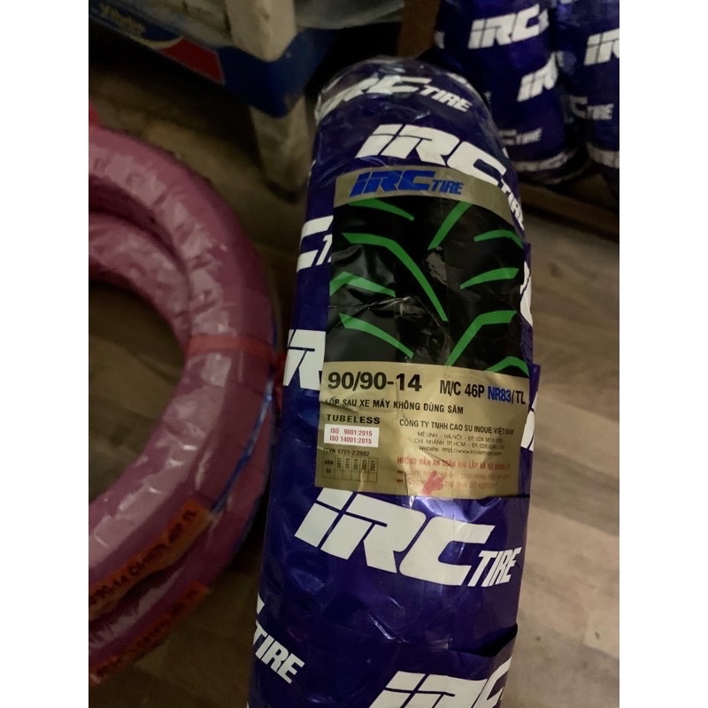Lốp IRC xe Honda AIRBLADE (KHÔNG SĂM), cặp lốp xe tay ga Airblade hãng IRC 80/90-14 và 90/90-14
