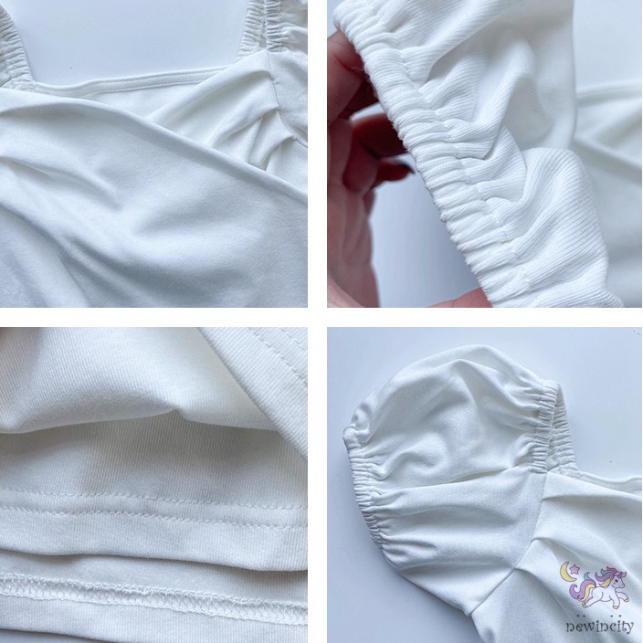 Áo tay ngắn phong cách Retro Hàn Quốc xinh xắn dành cho bé gái