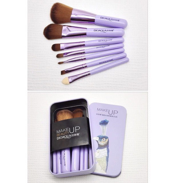 Bộ cọ trang điểm Bioaqua 7 chi tiết 3T BEAUTY