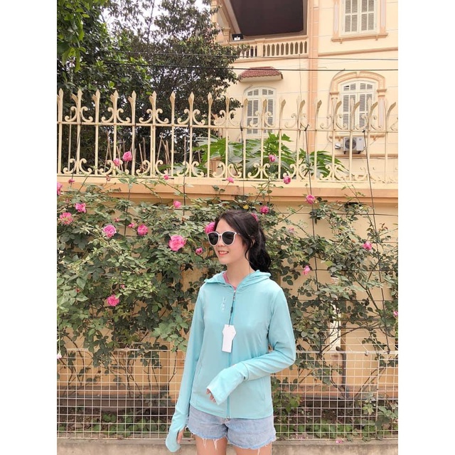 Áo Chống Nắng Nữ Thông Hơi - Vải Thun Cotton Mềm Mại - Làm Mát - Chống Tia UV Gây Hại Cho Da - Thấm Mồ Hôi